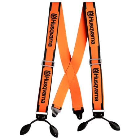 Bretelle Husqvarna con occhielli in cuoio