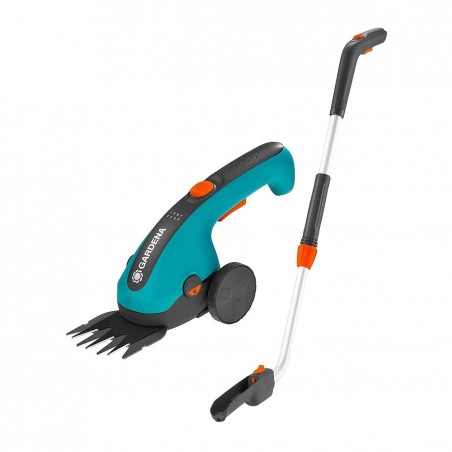 Set forbice a batteria Gardena con manico telescopico